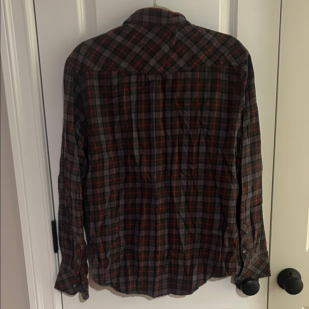 Plaid Flannel Button-Up Shirt - Picture 5 of 5